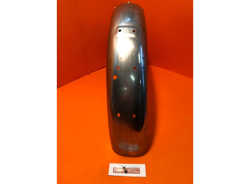 Parafango posteriore inox perfetta replica per Ducati Silver Shotgun con lievissimo difetto