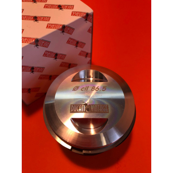 Pistone Ø 86.5 con spinotto Ø 20 per monocilindrici Ducati carter larghi 450cc 
