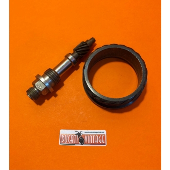 rinvio contachilometri originale, usato in ottimo stato, per monocilindrici Ducati carter larghi, Ducati Scrambler, Ducati Desmo, Ducati RT