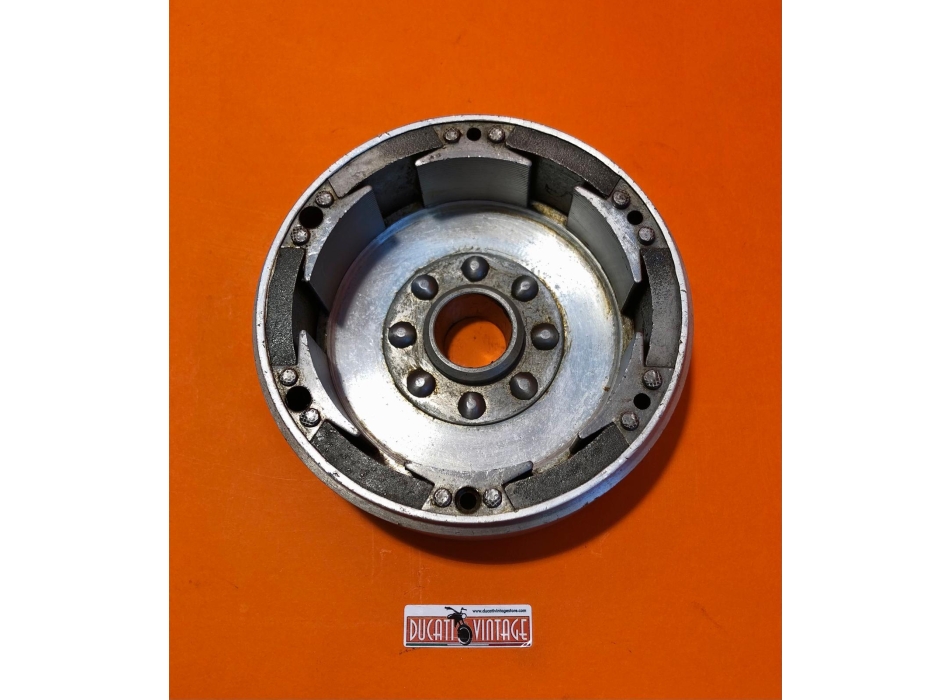 rotore/volano in alluminio, originale alleggerito, usato, per monocilindrici Ducati