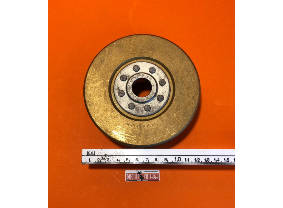 rotore/volano in ottone per monocilindrico Ducati, rimanenza di magazzino