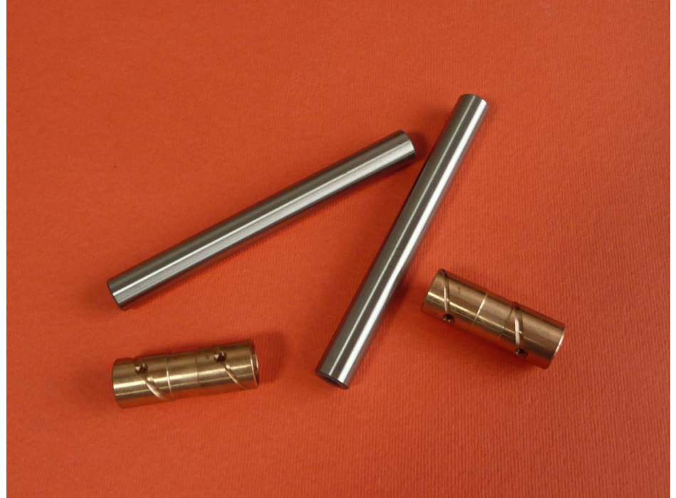 Set 2 perni bilancieri Ø 10+n.2 bronzine per Ducati Scrambler,RT,Desmo 250 350