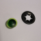 Spia verde per fanale Aprilia tipo cromato per monocilindrici Ducati Scrambler 2° serie, Ducati RT, Ducati Desmo Yellow