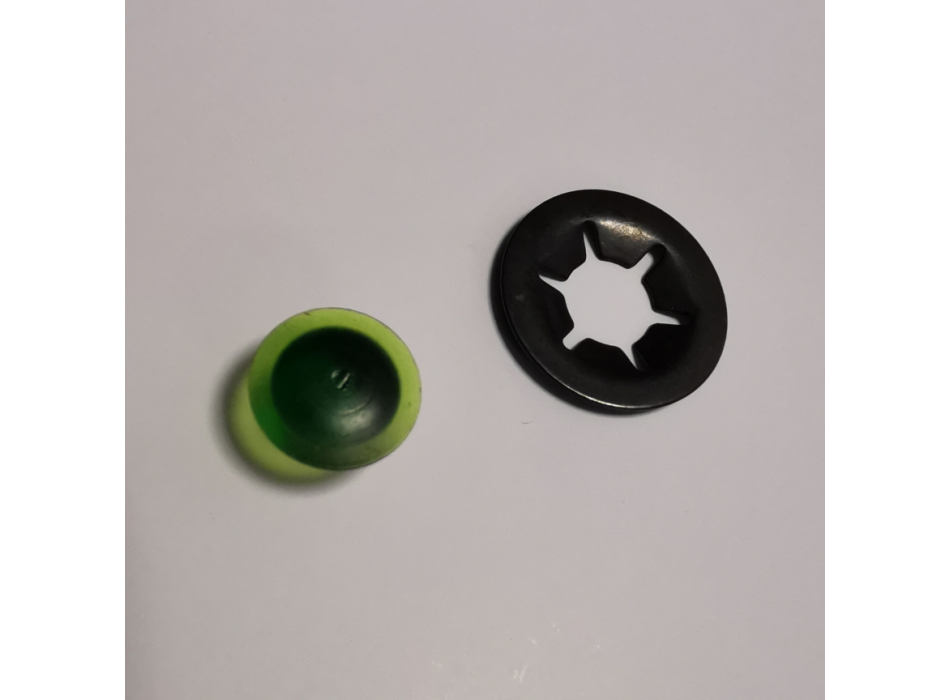 Spia verde per fanale Aprilia tipo cromato per monocilindrici Ducati Scrambler 2° serie, Ducati RT, Ducati Desmo Yellow