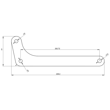 Staffa fissaggio mozzo anteriore Grimeca 4 ganasce per Ducati Desmo Shotgun