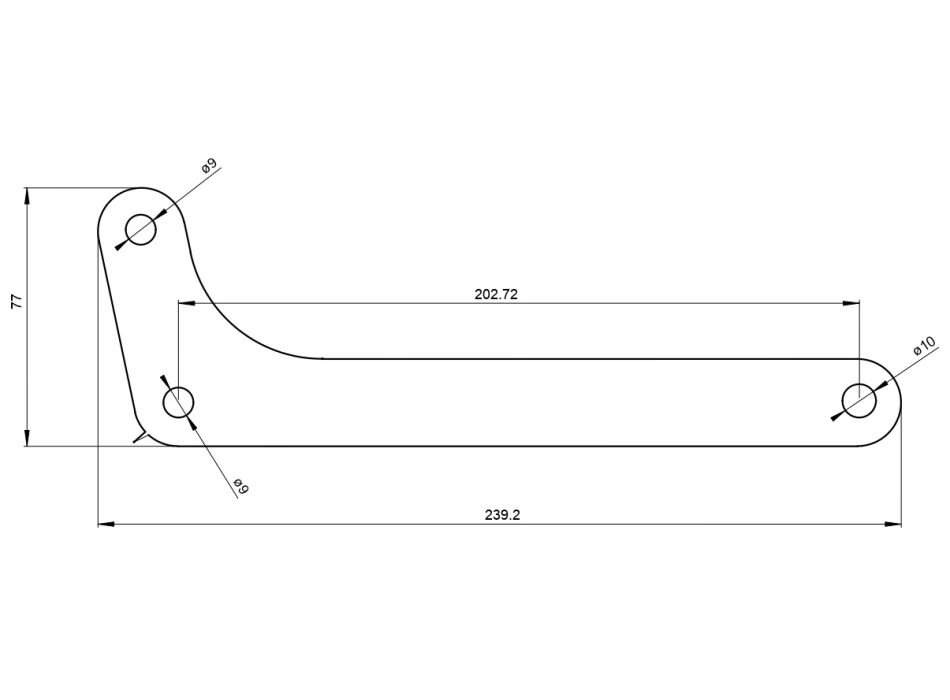 Staffa fissaggio mozzo anteriore Grimeca 4 ganasce per Ducati Desmo Shotgun