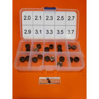 Valvole aspirazione/scarico per tutti i monocilindrici Ducati carter larghi 250cc