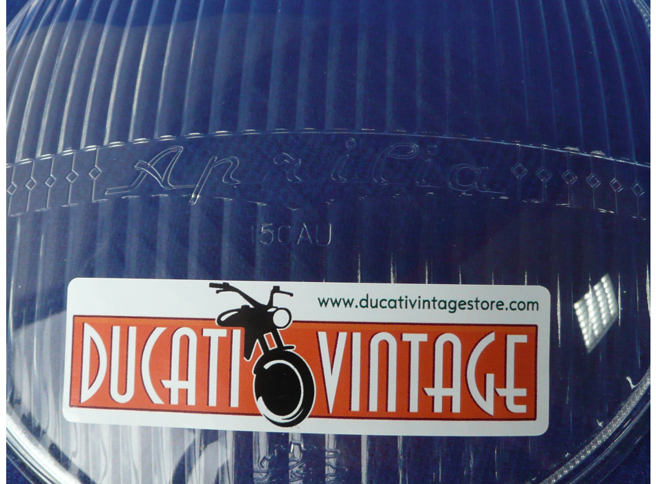 Vetro fanale Ø 150 marca APRILIA Ducati Desmo Yellow ecc. Ducati carter stretti 